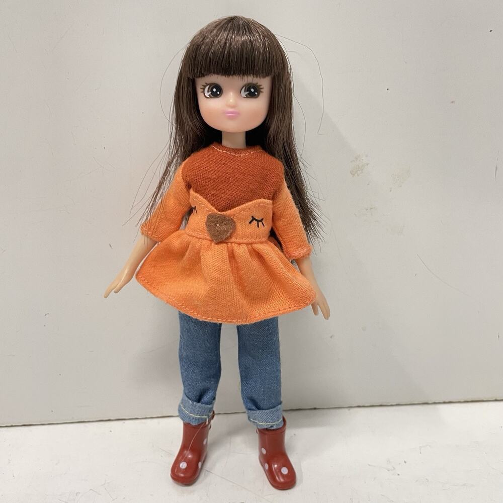 Lottie Walk in the Park 7.5" Doll With Pet Dog Fall Autumn Arklu No Accessories